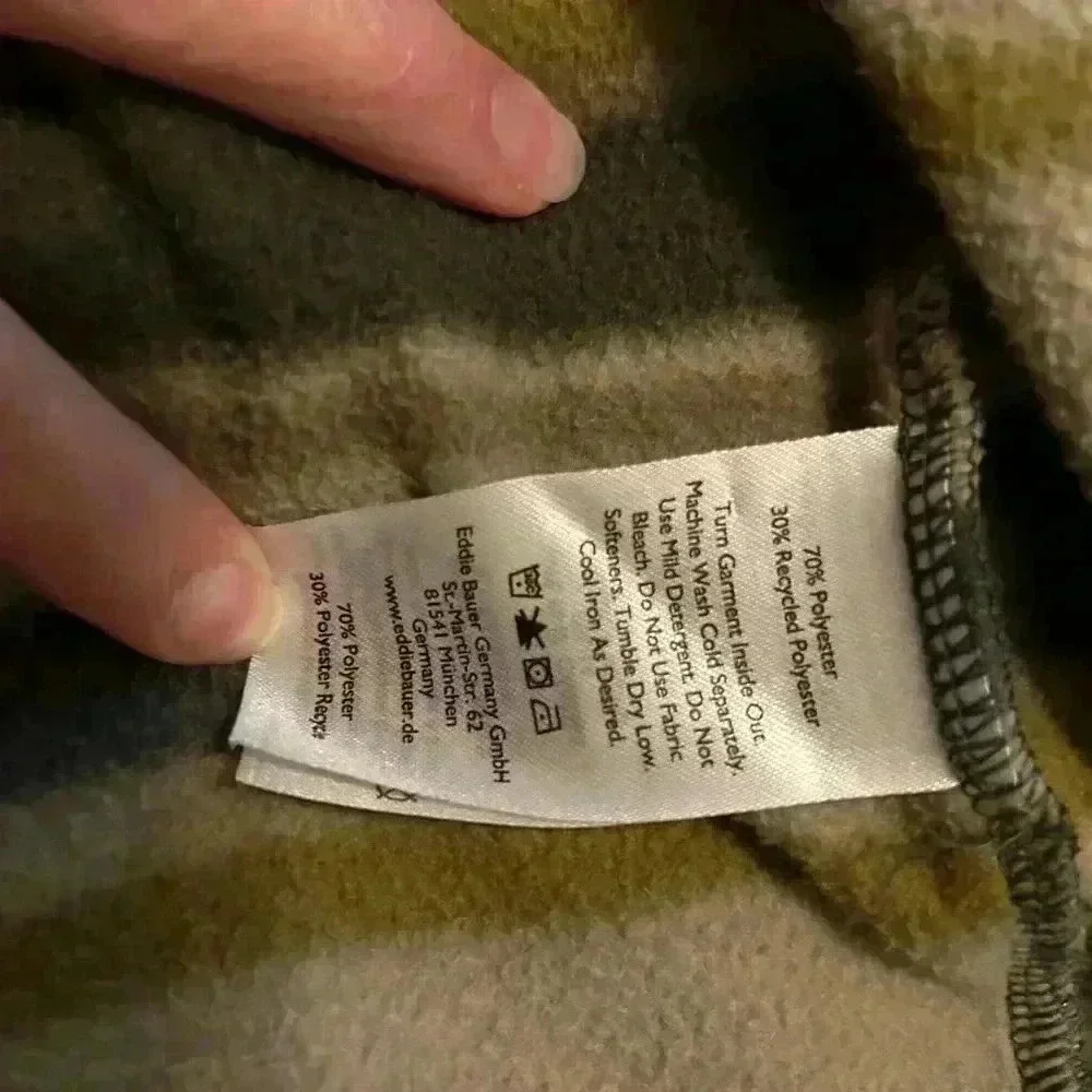 Jacket, shacket, Eddie Bauer men’s Fall sz Small fleece button up shacket